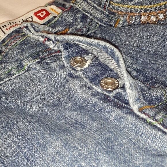 Diesel Crystal Embellished Jeans Straight Leg 32 - Picture 9 of 13
